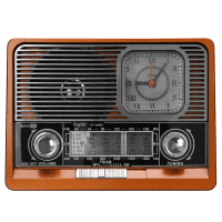 MIKADO MDR-105BT AHŞAP USB- TF DESTEKLI BLUETOOTH FM/AM/SW 8 BAND KLASIK RADYO - 2