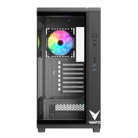 VENTO VG4300F 650W RGB TEMPERLİ CAM USB 3.0 MESH SİYAH ATX GAMING KASA - 2