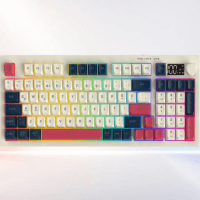 LECOO GK690-WB KABLOSUZ 3 MODLU 96 TUŞLU RGB GASKET MEMBRAN TÜRKÇE Q OYUNCU KLAVYESİ BEYAZ LACİVERT