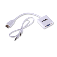 QPORT (Q-HD-VGJ) HDMI TO VGA/SES CEVIRICI SES GİRİŞİ VE KABLOSU + GÜÇ GİRİŞİ VE KABLOSU (PLAYSTATION UYUMLU) - 3