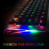 GAMEBOOSTER GB-G918B-BL FIRE STORM RGB BLUE SWITCH MEKANİK SİYAH OYUN KLAVYESİ - 4