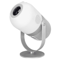 EVEREST PJ09 BEYAZ MINI TAŞINABILIR 1280*720P 4500 LÜMEN 150 ANSIL ANDROID 9.0 EKRAN YANSITMALI METAL TRIPODLU HD PROJEKSİYON