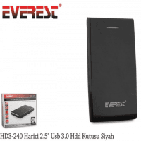 EVEREST HD3-240 HARİCİ 2.5 USB 3.0 HDD KUTUSU SİYAH